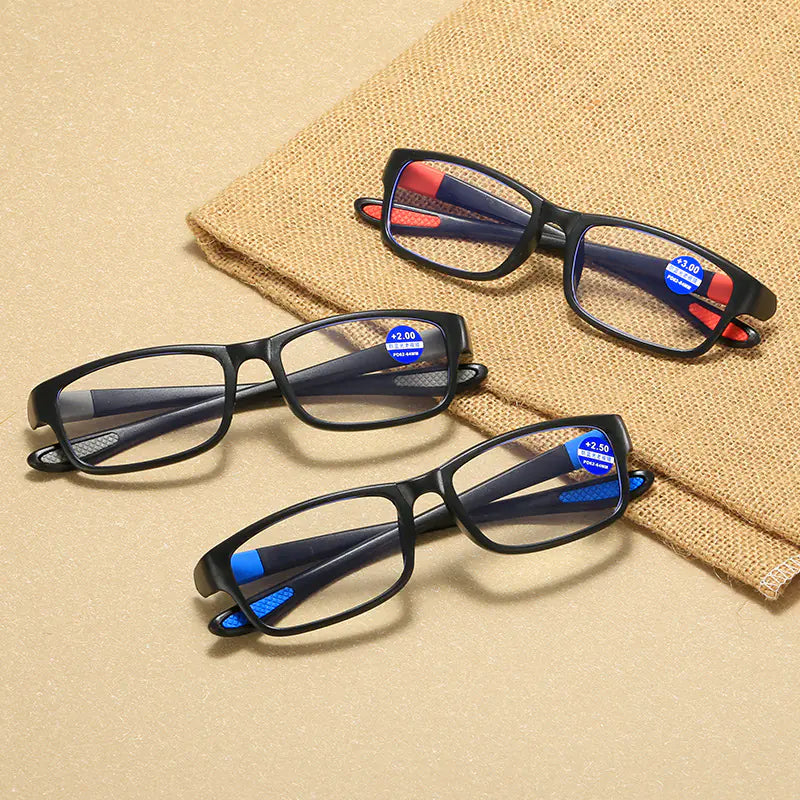 Retro Sports Blue Light Blocking Reading Glasses Unisex